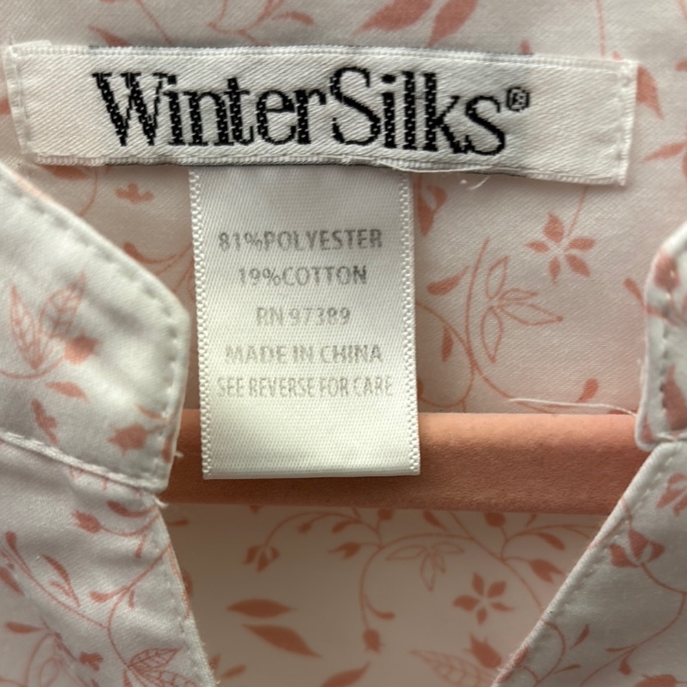 WinterSilks Floral Button-Up Nightgown - Picture 2 of 4